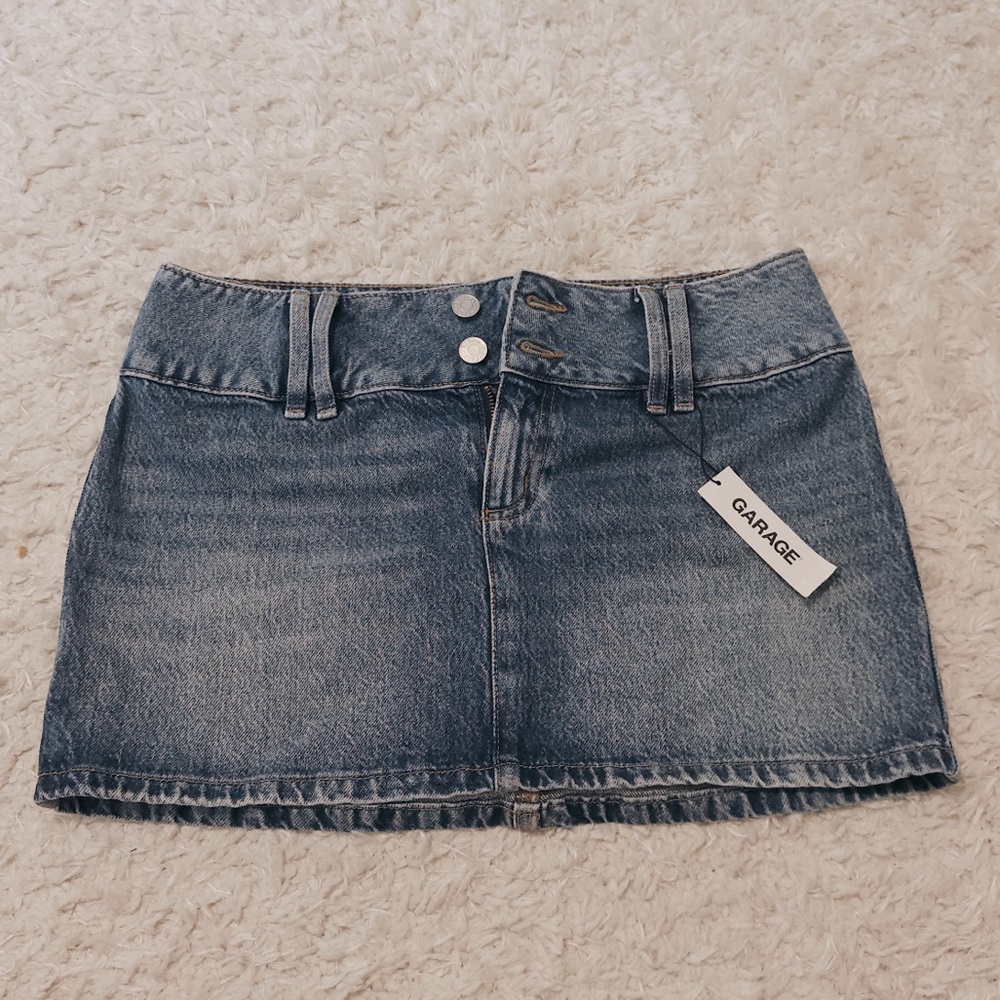 Garage Blue Mini Pencil Skirt for Night Out
